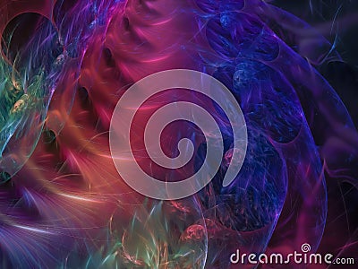 Abstract fractal color background effect shape design wallpaper creative , template rendering illustration Cartoon Illustration