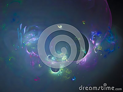 Abstract fractal color digital splash vivid creative flare modern vibrant technology , design Stock Photo