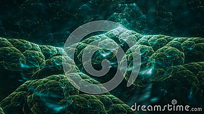 Abstract fractal at the depth Stock Photo