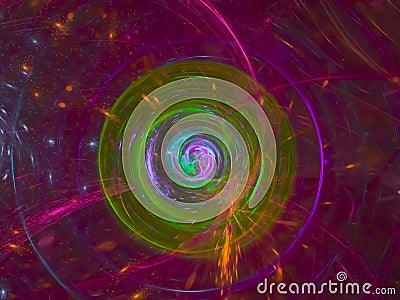 Abstract fractal digital science color card glow chaos template beautiful, disco, party Stock Photo