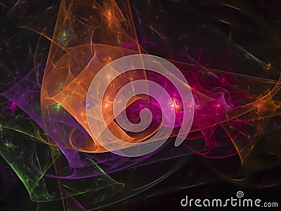 Abstract fractal dynamic futurist card wallpaper vibrant , design Stock Photo