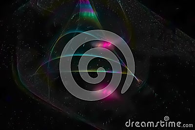 Abstract fractal fantasy dream imagination design background sparkle, flare, fancy Stock Photo