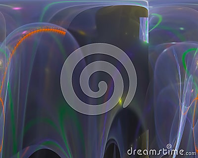 Abstract style texture futuristic soft curve decorative template design render,energy Stock Photo