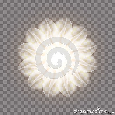 Abstract fractal flower. Vector Illustration