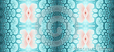 Abstract fractal high resolution seamless pattern for carpets, tapestries, fabric and wallpapers or any creative other use Stock Photo