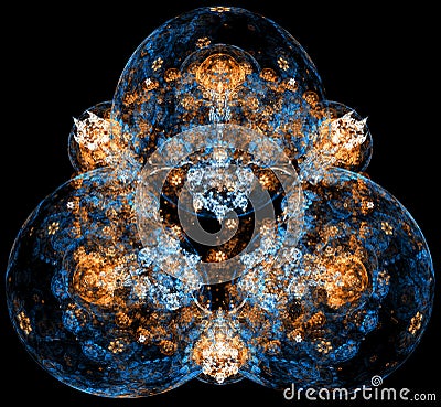 Abstract fractal illustration for creative design Stock Photo