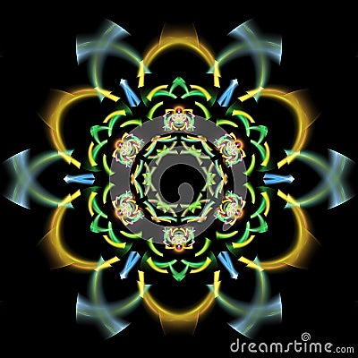 Abstract fractal illustration for creative design Stock Photo