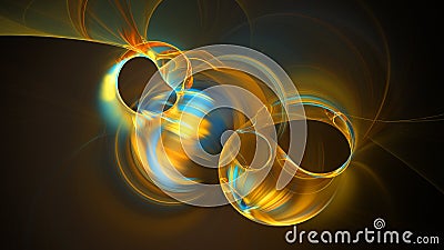 Abstract fractal illustration for creative design Cartoon Illustration