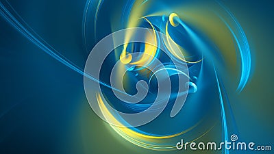 Abstract fractal illustration for creative design Cartoon Illustration