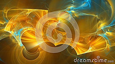 Abstract fractal illustration for creative design Cartoon Illustration