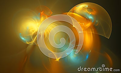 Abstract fractal illustration for creative design Cartoon Illustration