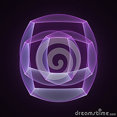 Abstract fractal magic color shape Stock Photo