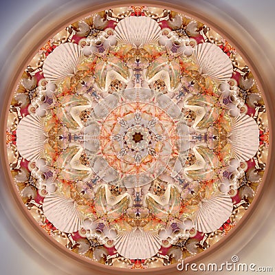 Abstract fractal mandala picture Stock Photo