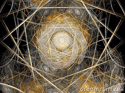 Abstract fractal nest Stock Photo