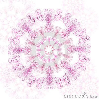 Abstract fractal ornament Stock Photo