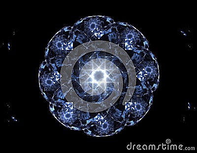 Abstract fractal patterns and shapes. Fractal texture for prints Stock Photo