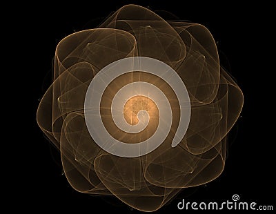 Abstract fractal patterns and shapes. Fractal texture for prints Stock Photo