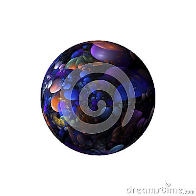 Abstract fractal sphere Stock Photo