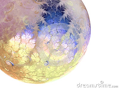 Abstract fractal sphere Stock Photo