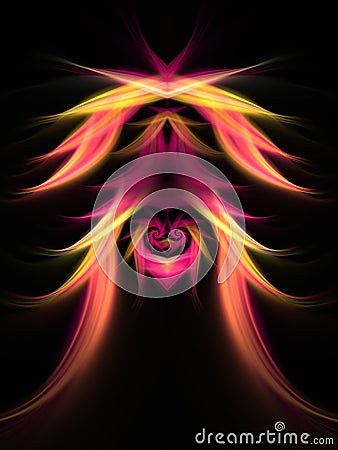 Abstract fractal tree Stock Photo