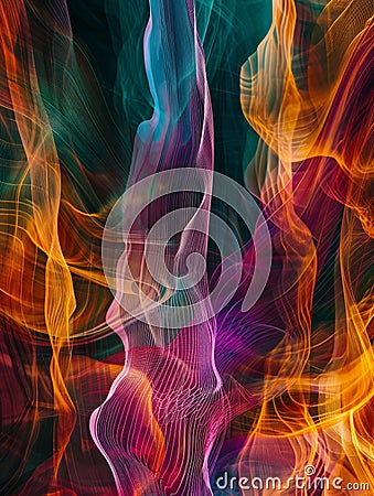 Abstract fractal. Fractal art background for creative design. serving as a mesmerizing backdrop Stock Photo