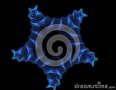 Abstract fractals and curls Stock Photo