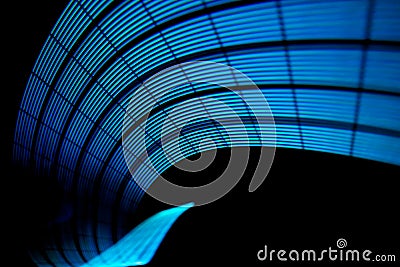 Abstract freezelight curves. Made by lights Stock Photo