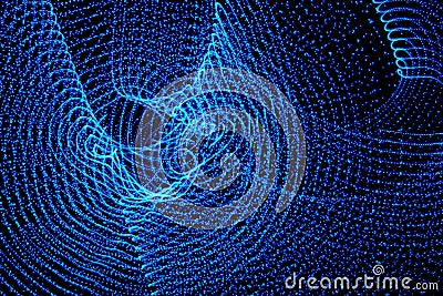 Abstract freezelight curves Stock Photo