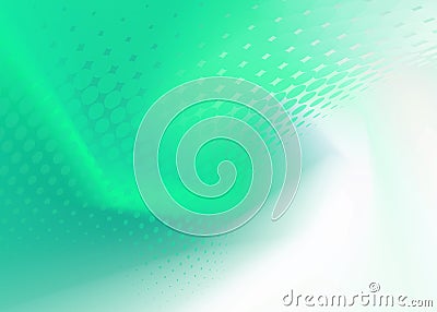 Abstract Fresh Green Dot Swirl Background Stock Photo