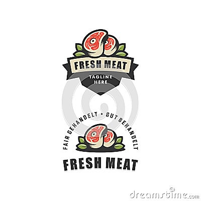 Abstract Fresh meat illustration vector Design template Vector Illustration