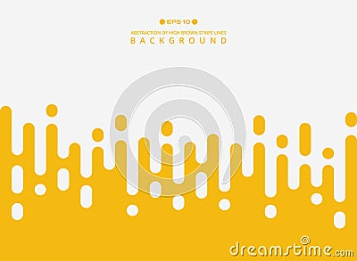 Abstract of fresh yellow color stripe lines pattern background. Vector Illustration