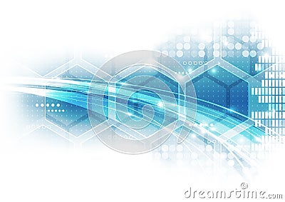 Abstract future hi-speed technology background, vector illustration Vector Illustration