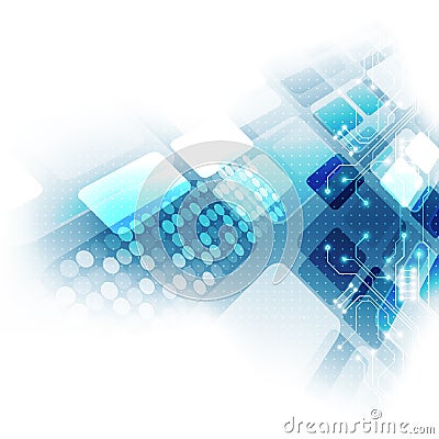 Abstract future hi-speed technology background, vector illustration Vector Illustration