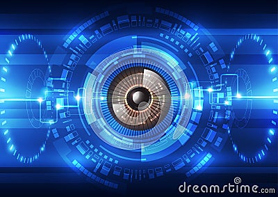 Abstract future technology security system background, vector illustration Vector Illustration