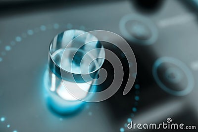 Abstract future virtual reality interface technology display concept Stock Photo