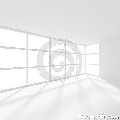 Abstract Futuristic Architecture Background. Minimal Office Stock Photo
