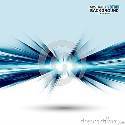 Abstract futuristic blue wavy background Vector Illustration