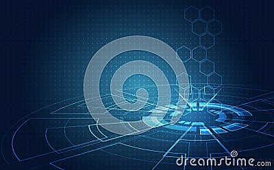 Abstract futuristic circuit board, Illustration high computer digital technology concept, Vector background. Vector Illustration