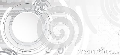 Abstract futuristic circuit computer internet technology back Vector Illustration