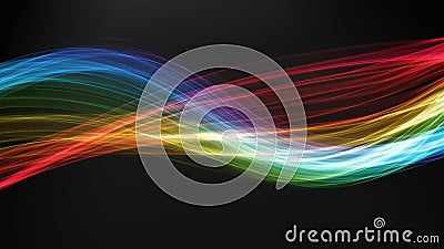 Abstract Futuristic Colorful Flame Effect Stock Photo