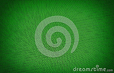 Abstract futuristic cyberspace with binary code, matrix background with digits, well organized layers For publications and banners Stock Photo