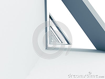 Abstract Futuristic Design Architectural Background Stock Photo