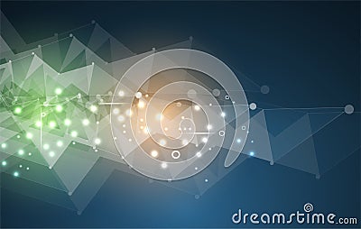 Abstract futuristic fade computer technology business background Vector Illustration