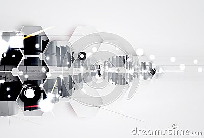 Abstract futuristic fade computer technology business background Stock Photo