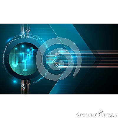 Abstract futuristic fade computer technology business background Vector Illustration