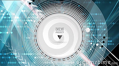 Abstract futuristic fade computer technology business background Vector Illustration