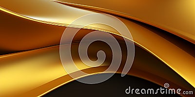 abstract futuristic gold background Stock Photo
