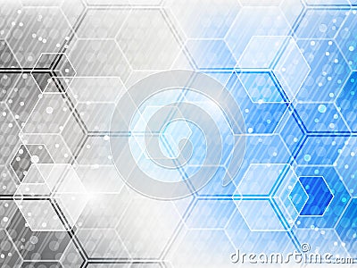 Abstract futuristic technological background. Vector Illustration