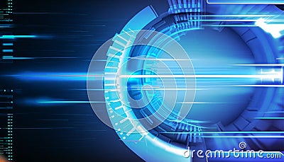 abstract futuristic technology background. 3d rendering digital hi tech background. Futuristic concept. Stock Photo