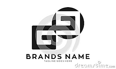 Abstract G9 alphabet symbol logo vector Vector Illustration